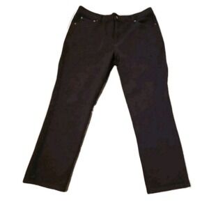 PETER MANNING NYC PMNYC Men's 35x29 Black Travel Jeans Tapered Stretch Denim